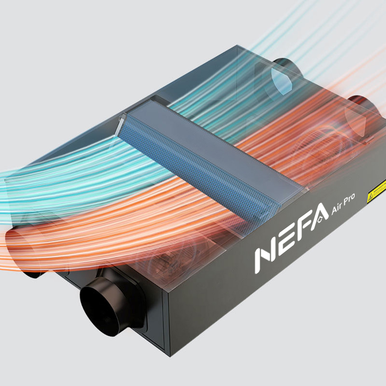 Máy cấp khí tươi hai chiều hồi nhiệt hút ẩm khử nồm cửa ngang Nefa AirPro NF-VXX-TH-S