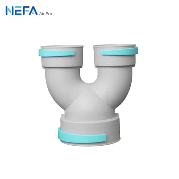 Tee chia gió chữ U DN110 – DN160