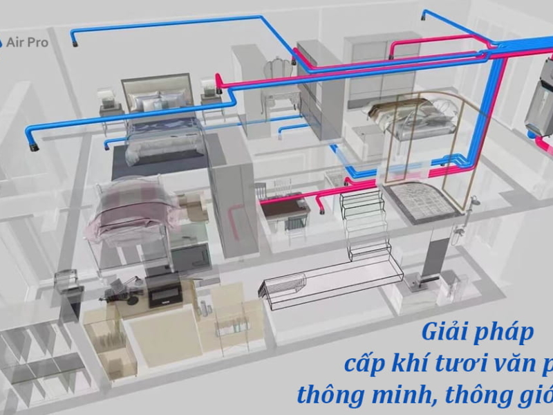Giải pháp cấp khí tươi văn phòng thông minh – Thông gió hiệu quả
