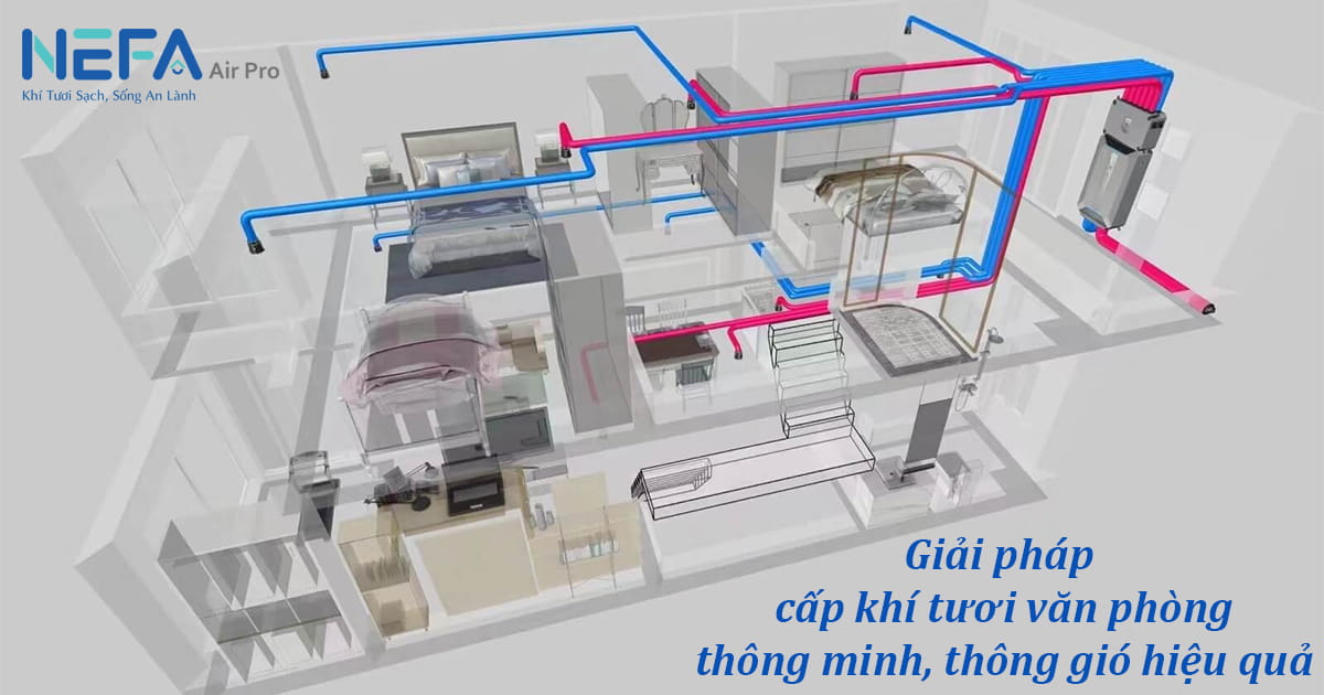 Giải pháp cấp khí tươi văn phòng thông minh – Thông gió hiệu quả