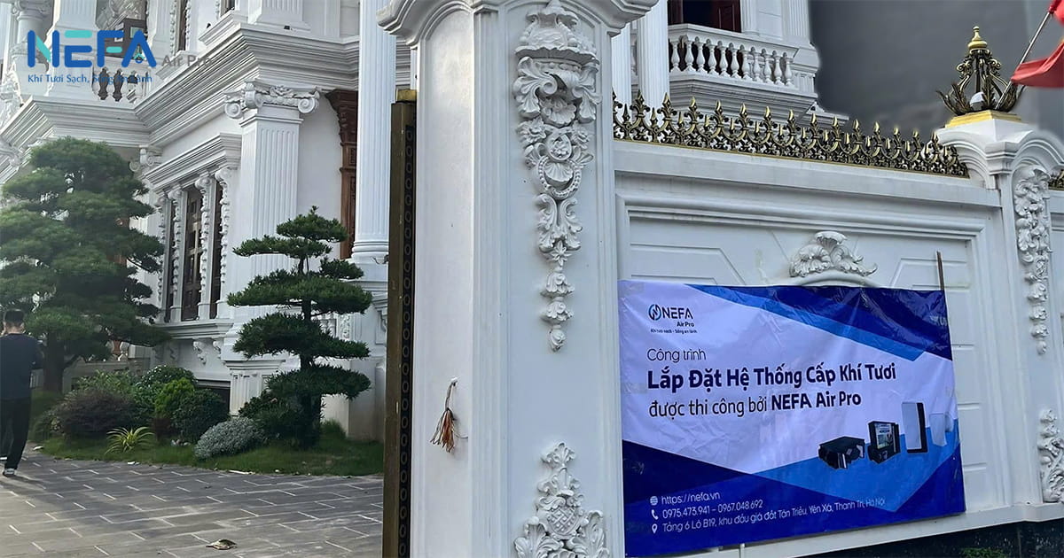 Hệ thống cấp khí tươi – Thông gió cho biệt thự sang trọng