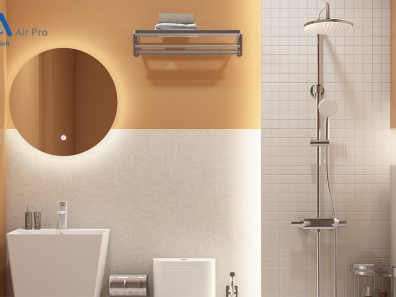 Thông gió nhà vệ sinh bằng thiết bị cấp khí tươi trung tâm cho gia đình