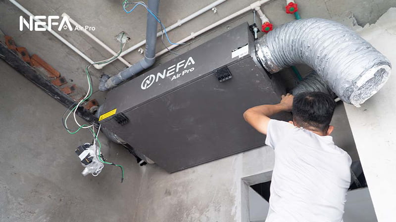 Thông gió nhà vệ sinh bằng thiết bị cấp khí tươi trung tâm cho gia đình 9 Những lưu ý khi lắp thông gió nhà vệ sinh bằng máy cấp khí tươi và quạt thông gió.