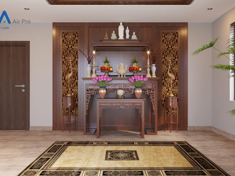 Tham khảo các phương pháp hút mùi thông gió phòng thờ