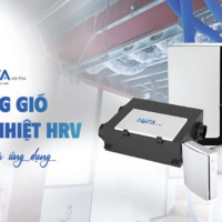 Hệ thống thông gió HRV của NEFA AIRPRO trong không gian công nghiệp.