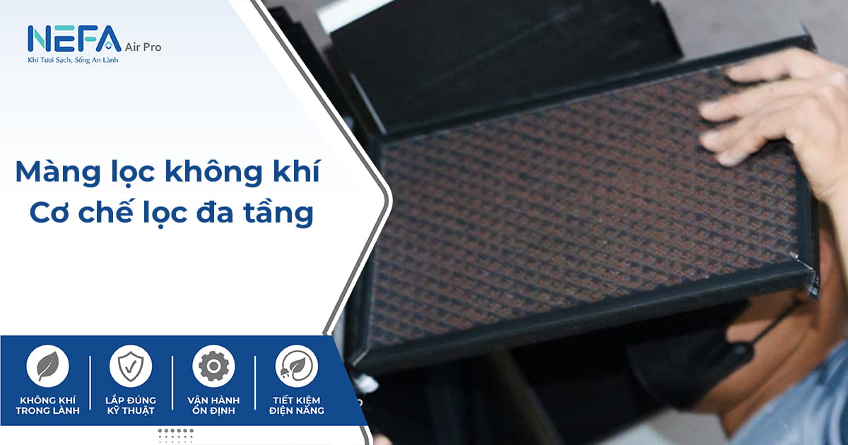Màng lọc không khí: Cơ chế lọc không khí đa tầng.