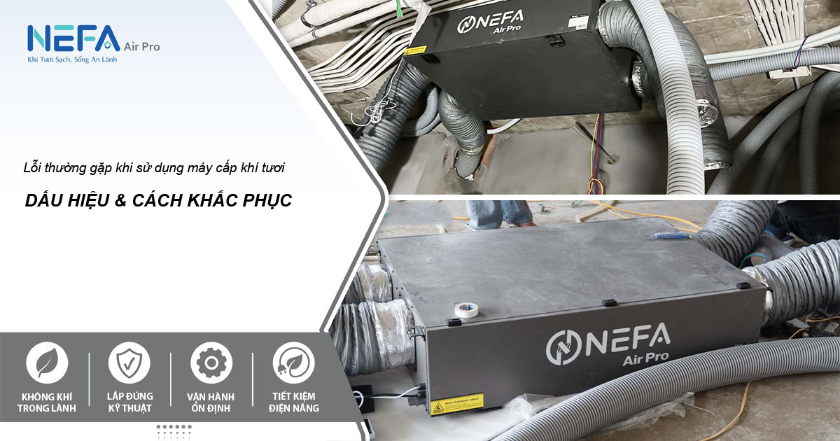 Những lỗi thường gặp khi sử dụng máy cấp khí tươi, cách khắc phục